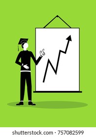Presentation. Business vector concept illustration.