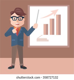 Presentation businessman