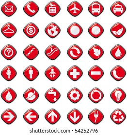 presentation buttons icons symbol web eco. vector