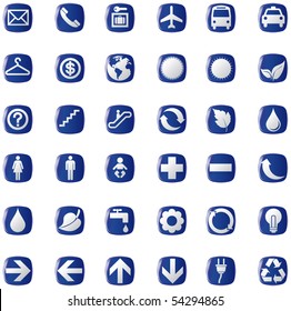 presentation buttons icons symbol web eco. vector