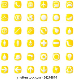 presentation buttons icons symbol web eco. vector