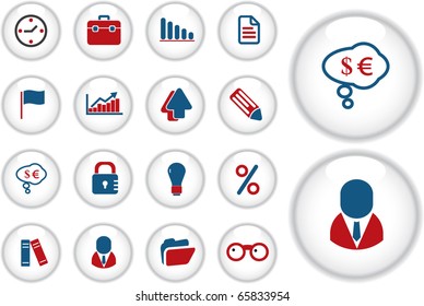 presentation buttons. vector