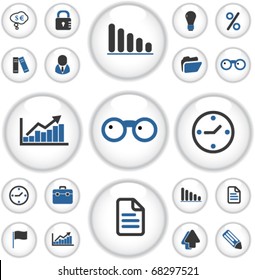 presentation buttons. vector