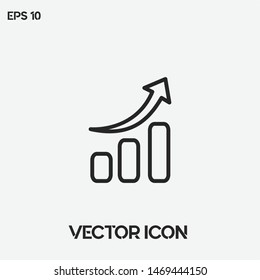 Presentation chart, business vector icon illustration. Ux/Ui. Premium quality.