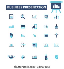presentación, gráfico, diagrama, iconos de crecimiento, signos de concepto vectorial establecido para infografías, móviles, sitio web, aplicación
