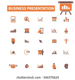 apresentação, gráfico, diagrama, ícones de crescimento, sinais vetor conceito definido para infográficos, móvel, site, aplicativo 
