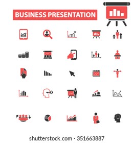 Präsentation, Diagramm, Diagramm, Wachstumssymbole, Zeichen, Vektorkonzept gesetzt Infografiken, Mobil, Website, Anwendung
