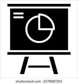 Presentation Chart Icon Element For Design