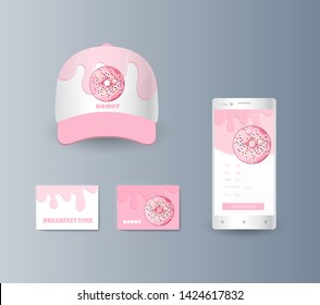 Presentation of a collection fashionable stylish items for marketing promotion goods and services on the market. Vector illustration