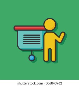 presentation color line icon