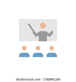 Presentation colored icon. Simple colored element illustration. Presentation concept symbol design from Business strategy set. Can be used for web and mobile