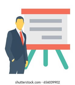 Presentation Colored Vector Icon