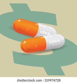 Presentation conceptual when business go to success will has a new marketing idea.