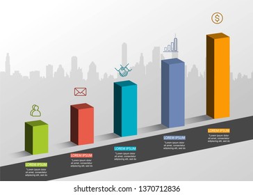 Presentation creative concept . Volume 3D infographic. With 3 options vector illustration EPS10. 