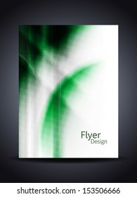 Presentation of creative corporate flyer or cover design in green color. vector illustration