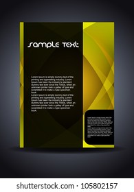 Presentation of creative flyer or cover design. Vector illustration