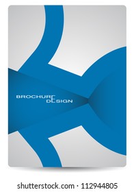 Presentation of creative flyer or cover design.