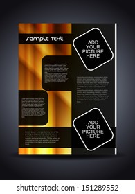 Presentation of creative flyer or cover design. vector illustration
