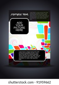 Presentation of creative flyer or cover design