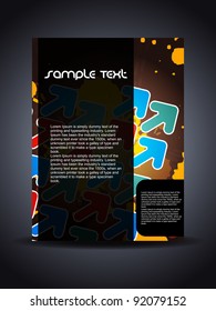 Presentation of creative flyer or cover design