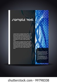 Presentation of creative flyer or cover design. Vector illustration