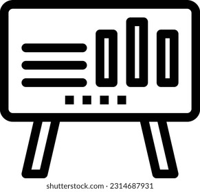 presentation cup office chair line icon for download
