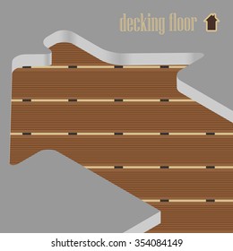 Presentation decking, floor exterior, advertising, representation+ In the archive you will find seamless template of decking floor