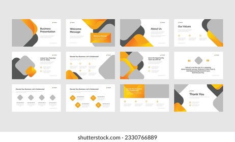 Presentation design layout template vector