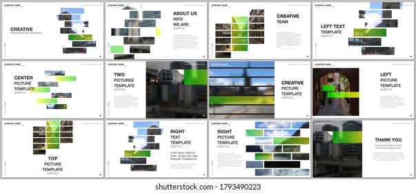Presentation design vector template, multipurpose template for presentation slide, flyer, brochure cover design, infographic report. Modern corporate identity style for any purposes. Business template