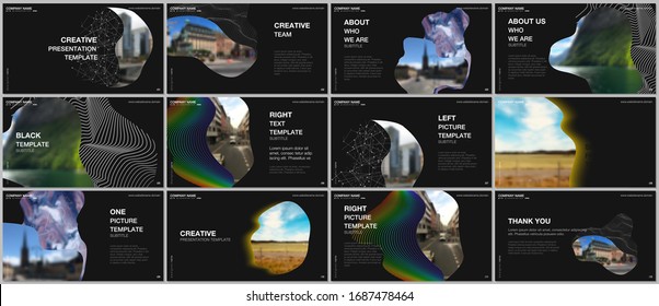 Presentation design vector templates