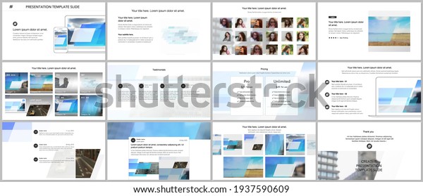 Presentation design vector templates,\
multipurpose template for presentation slide, flyer, brochure cover\
design, infographic report. Abstract geometric pattern. Corporate\
identity business\
concept.