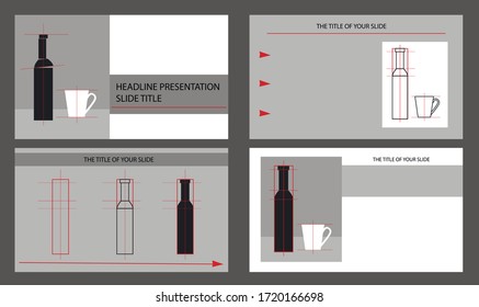 Presentation design vector templates, template for presentation slide / Arts and Education / How to draw