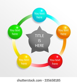 Presentation diagram elements, infographic template