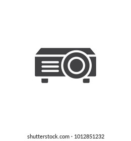 Presentation digital projector icon vector, filled flat sign, solid pictogram isolated on white. Symbol, logo illustration.
