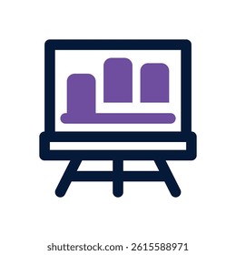 presentation dual tone icon. Sleek and modern vector icon for websites, mobile apps, marketing materials, and corporate design. Fully scalable and ready to use.