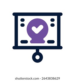 presentation duotone icon. Sleek and modern vector icon for websites, mobile apps, marketing materials, and corporate design. Fully scalable and ready to use.