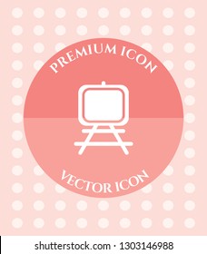 Presentation Easel Board Icon for Web. Application, Software & Graphic Design.