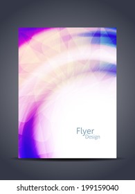 Presentation of elegant colorful flyer or cover design. vector illustration
