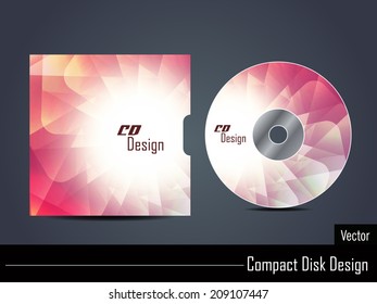 Presentation of elegant colorful vector cd cover design.