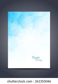 Presentation of elegant flyer or cover design template. vector illustration