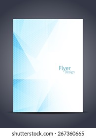 Presentation of elegant flyer or cover design template. vector illustration