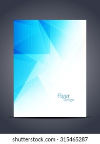 Presentation of elegant flyer or cover design template. vector illustration