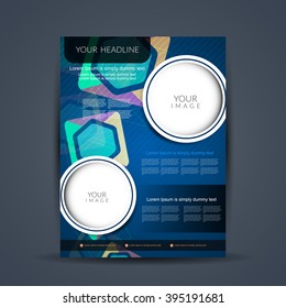 Presentation of elegant flyer design template.