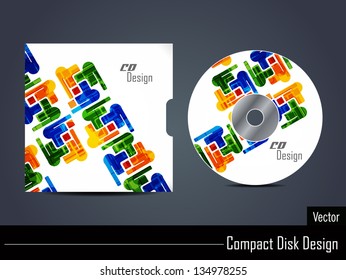 Presentation of elegant vector cd cover design.