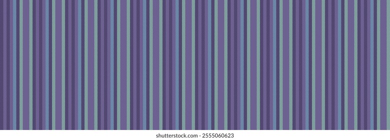 Presentation fabric lines background, britain seamless vector texture. Srapping vertical stripe pattern textile in indigo and green colors palette.