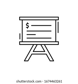 Presentation, finance, banking icon. Simple line, outline vector elements of business and finance icons for ui and ux, website or mobile application