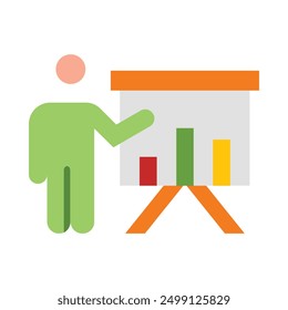 Presentation Flat Icon Design For Personal nad Commercial Use