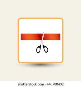 Presentation Flat icon on white background.