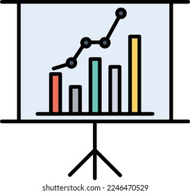 Presentation Flat Vector Icon Design