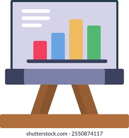 Presentation Flat Vector Icon Design
